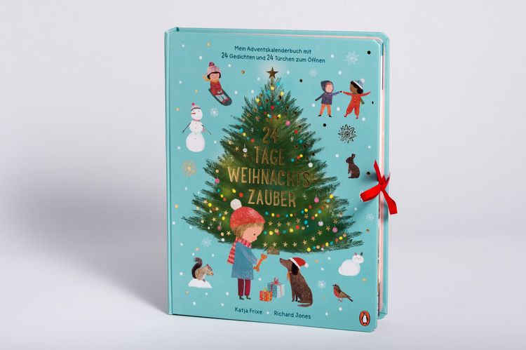 Produktbild: 24 Tage Weihnachtszauber - Mein Adventskalenderbuch mit 24 Gedichten und 24 T&uuml;rchen zum &Ouml;ffnen