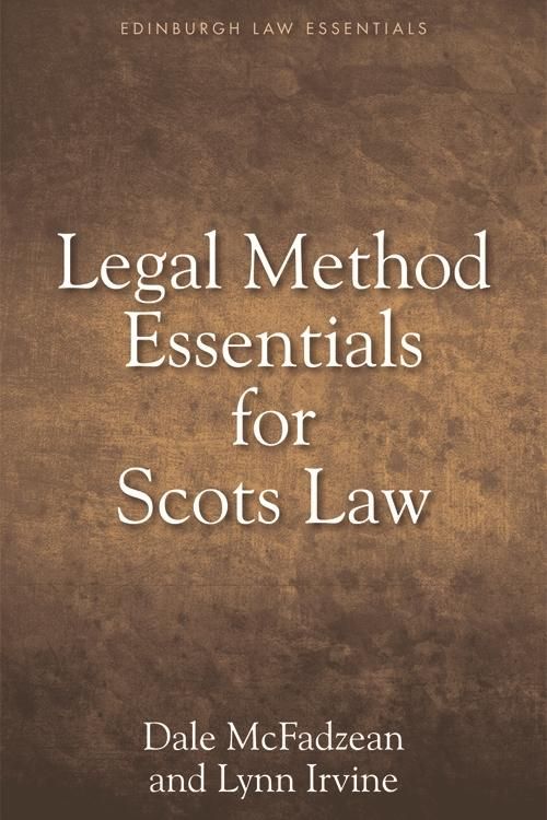 Produktbild: Legal Method Essentials for Scots Law