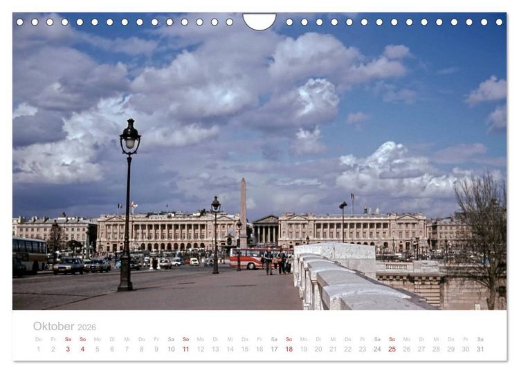 Produktbild: Paris - Historische Ansichten (Wandkalender 2026 DIN A4 quer), CALVENDO Monatskalender