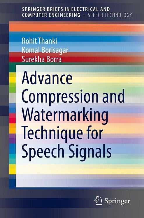 Produktbild: Advance Compression and Watermarking Technique for Speech Signals