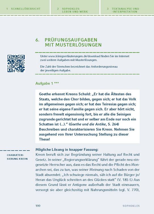 Produktbild: Antigone von Sophokles
