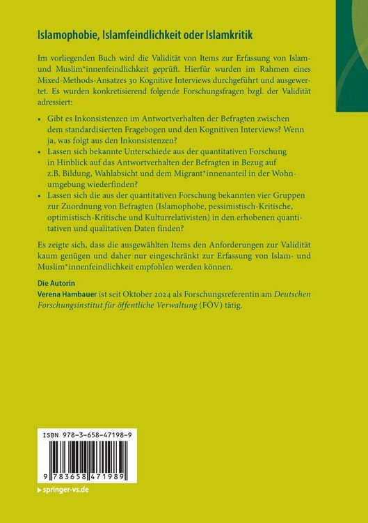 Produktbild: Islamophobie, Islamfeindlichkeit oder Islamkritik