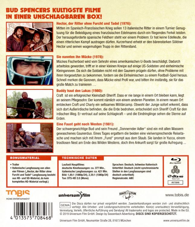 Produktbild: Die grosse Bud Spencer-Box [4 BRs]