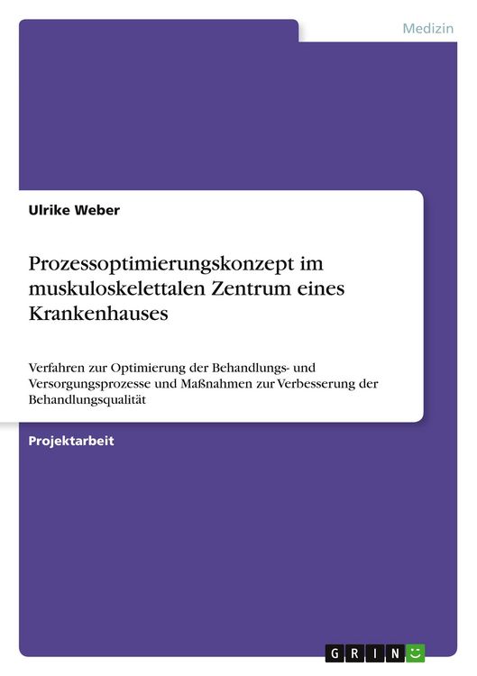 Produktbild: Prozessoptimierungskonzept im muskuloskelettalen Zentrum eines Krankenhauses