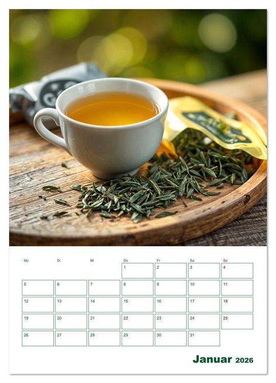 Produktbild: Tee-Reise - Entdeckungen aus aller Welt (hochwertiger Premium Wandkalender 2026 DIN A2 hoch), Kunstdruck in Hochglanz