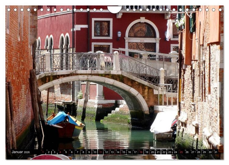 Produktbild: Auf den Kan&auml;len von Venedig (Wandkalender 2026 DIN A4 quer), CALVENDO Monatskalender