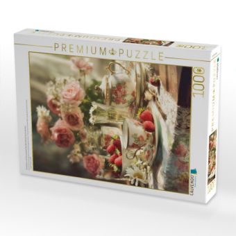 Produktbild: CALVENDO Puzzle Fr&uuml;chtetee und Sommerlicht die Welt l&auml;chelt durchs Fenster | 1000 Teile Lege-Gr&ouml;&szlig;e 64x48cm Foto-Puzzle f&uuml;r gl&uuml;ckliche Stunden