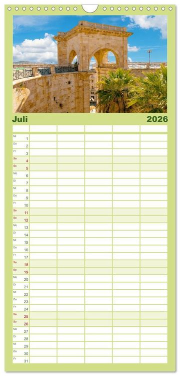 Produktbild: Familienplaner 2026 - Cagliari - Stadt mit besonderem Zauber mit 5 Spalten (Wandkalender, 21 x 45 cm) CALVENDO