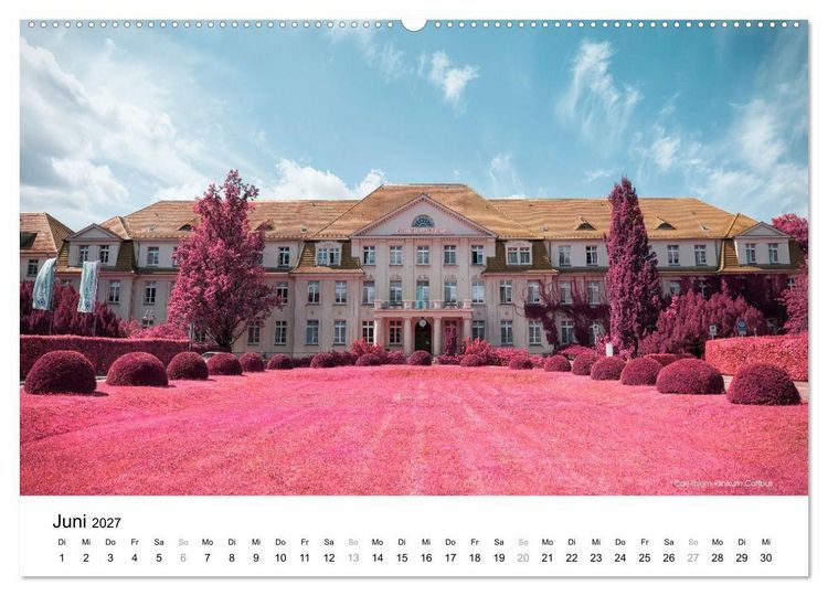 Produktbild: Die Lausitz im faszinierenden Infrarotlicht (hochwertiger Premium Wandkalender 2027 DIN A2 quer), Kunstdruck in Hochglanz