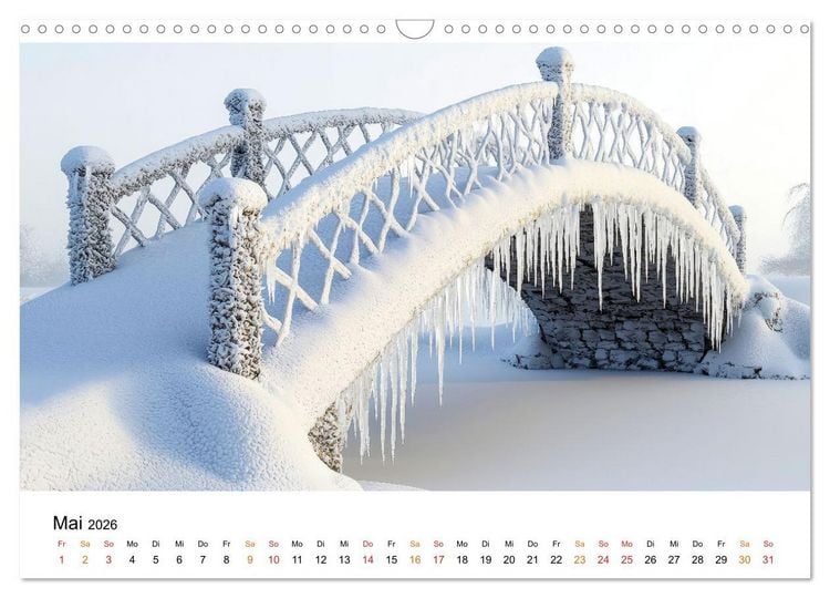 Produktbild: Winterzauber - Nordwind und Schneegest&ouml;ber (Wandkalender 2026 DIN A3 quer), CALVENDO Monatskalender