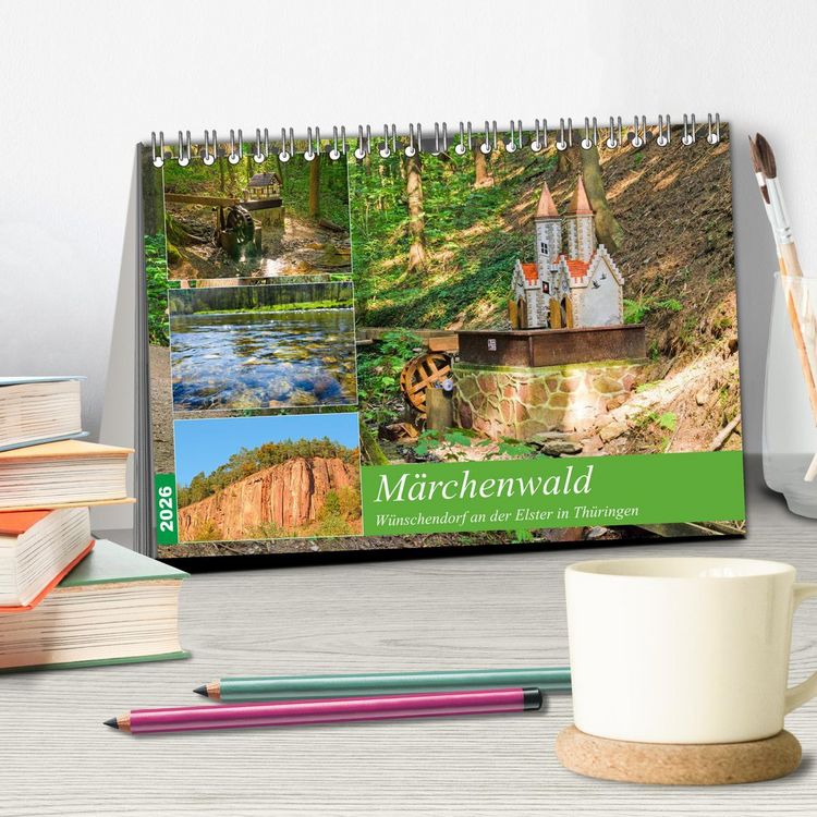 Produktbild: M&auml;rchenwald W&uuml;nschendorf an der Elster in Th&uuml;rigen (Tischkalender 2026 DIN A5 quer), CALVENDO Monatskalender