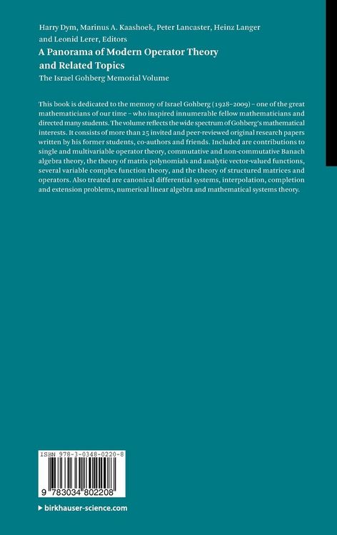 Produktbild: A Panorama of Modern Operator Theory and Related Topics