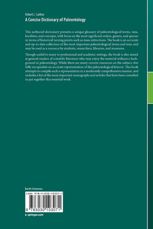 Produktbild: A Concise Dictionary of Paleontology