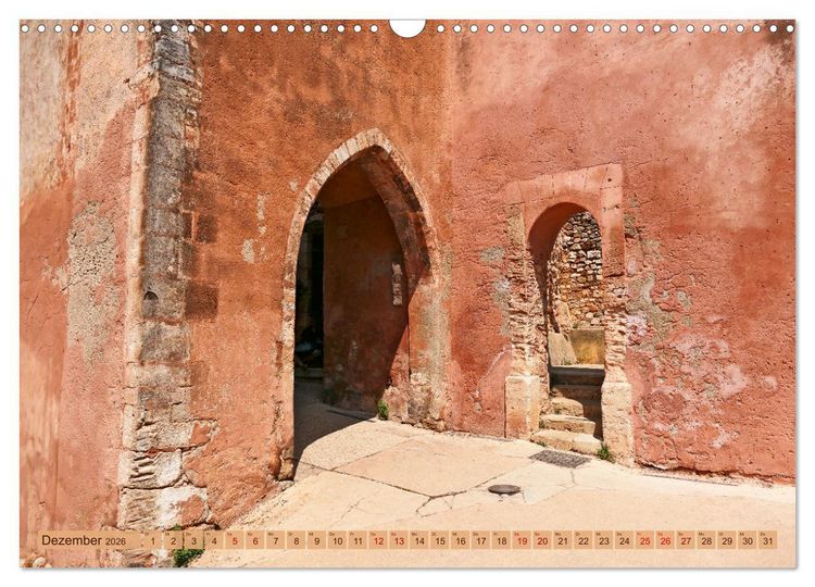 Produktbild: Spaziergang durch Roussillon (Wandkalender 2026 DIN A3 quer), CALVENDO Monatskalender