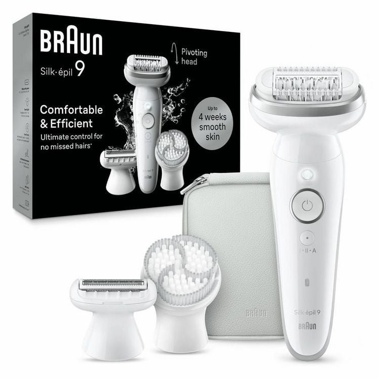 Produktbild: Braun LEGEPIL SES9-061 SILV BOX MN Epilierer Silber, Wei&szlig;