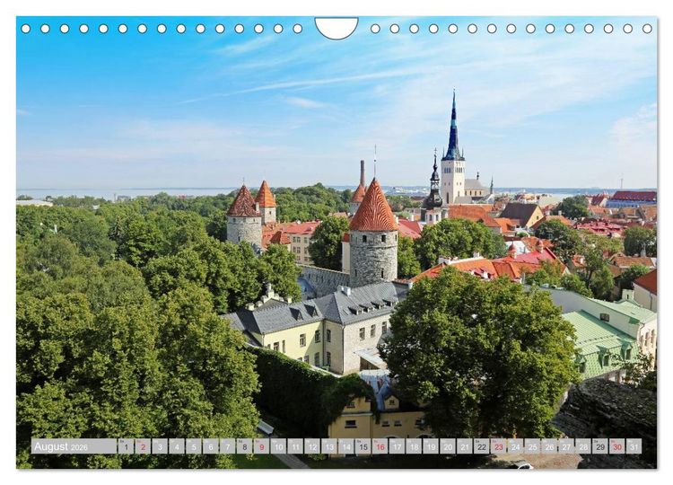 Produktbild: Die Altstadt von Tallinn (Wandkalender 2026 DIN A4 quer), CALVENDO Monatskalender
