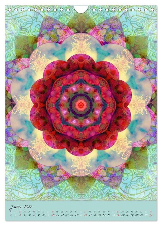 Produktbild: FLORALE MANDALAS (Wandkalender 2027 DIN A4 hoch), CALVENDO Monatskalender
