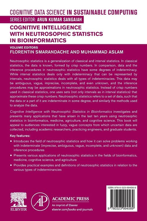 Produktbild: Cognitive Intelligence with Neutrosophic Statistics in Bioinformatics