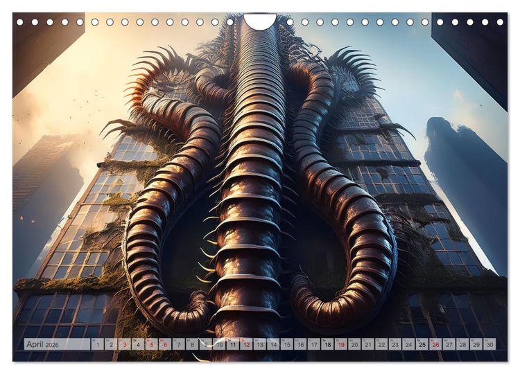 Produktbild: Apokalyptische Wildnis - Schatten der Zivilisation (Wandkalender 2026 DIN A4 quer), CALVENDO Monatskalender