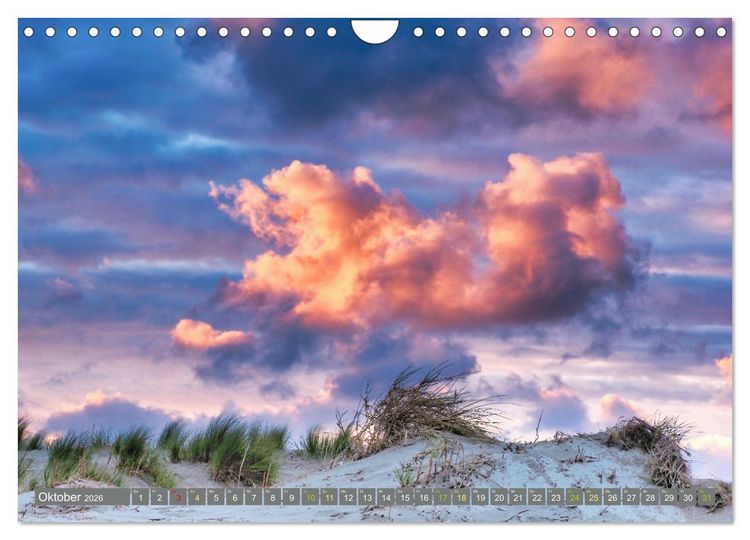 Produktbild: Borkum Ansichten (Wandkalender 2026 DIN A4 quer), CALVENDO Monatskalender