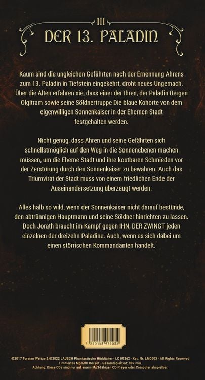 Produktbild: Die Eherne Stadt: Der 13. Paladin Band III