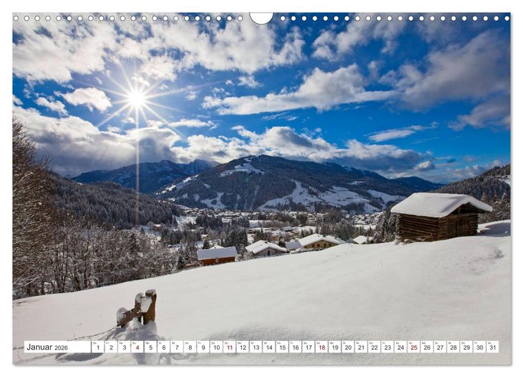 Produktbild: Wagrain Kleinarl im sch&ouml;nen Salzburger Land (Wandkalender 2026 DIN A3 quer), CALVENDO Monatskalender