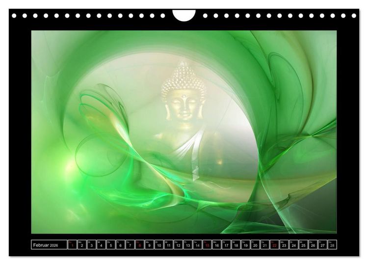 Produktbild: Buddha - Harmonie und Entspannung (Wandkalender 2026 DIN A4 quer), CALVENDO Monatskalender