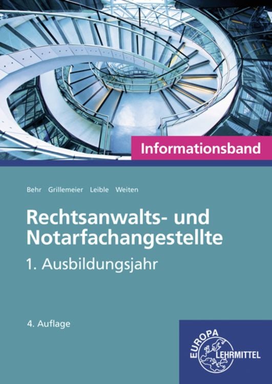 Bild vom Artikel Rechtsanwalts- und Notarfachangestellte, Informationsband vom Autor Ellen Weiten