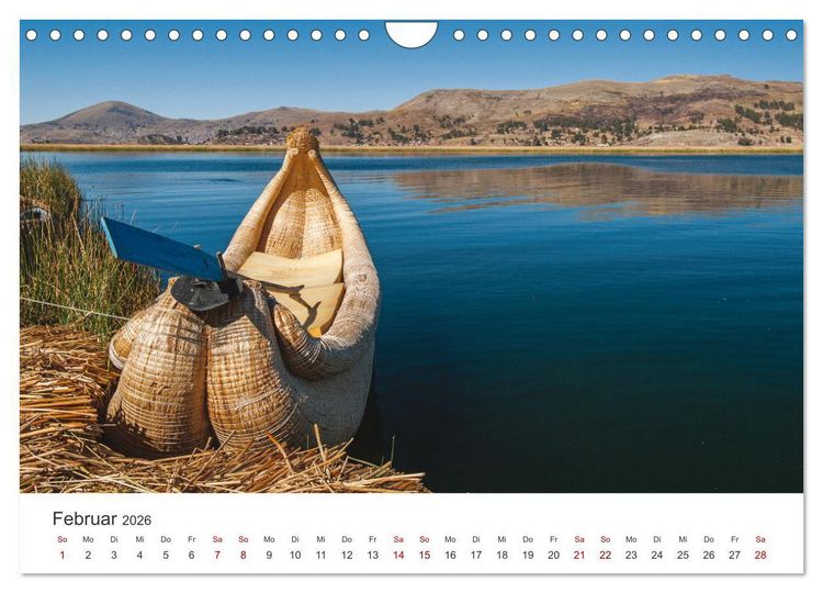 Produktbild: Geheimnisvolles Peru (Wandkalender 2026 DIN A4 quer), CALVENDO Monatskalender