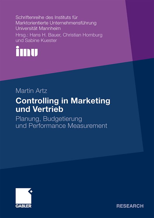 Produktbild: Controlling in Marketing und Vertrieb