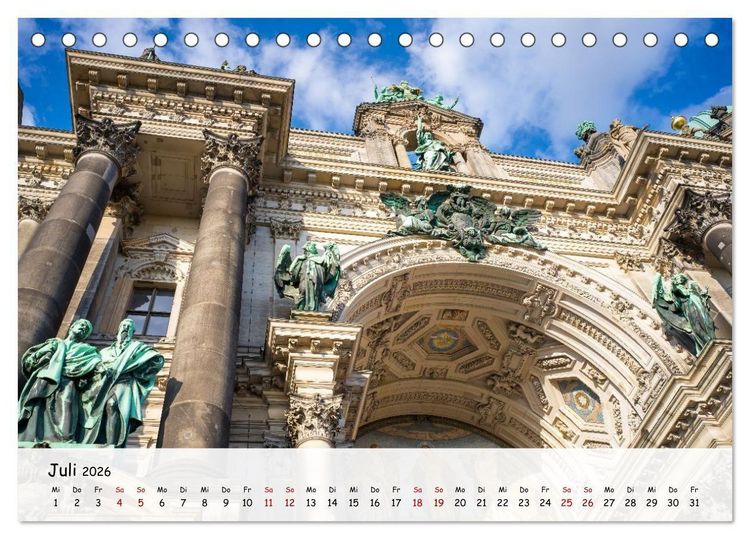 Produktbild: Berlin - Zwischen Alexanderplatz und Brandenburger Tor (Tischkalender 2026 DIN A5 quer), CALVENDO Monatskalender
