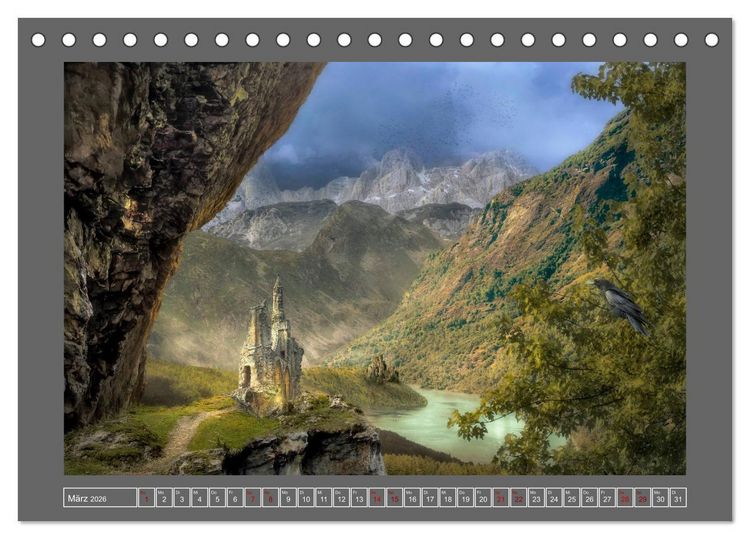 Produktbild: Uraltes Land (Tischkalender 2026 DIN A5 quer), CALVENDO Monatskalender