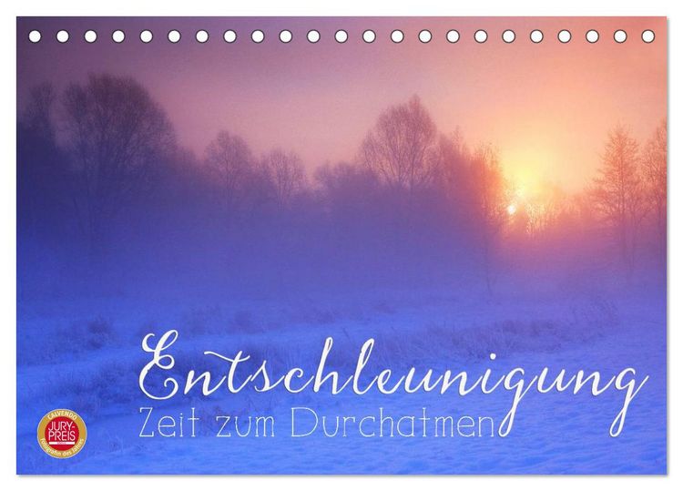 Produktbild: Entschleunigung - Zeit zum Durchatmen (Tischkalender 2026 DIN A5 quer), CALVENDO Monatskalender