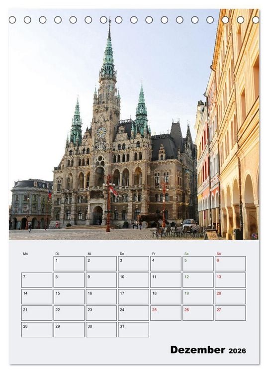 Produktbild: Tschechiens Highlights (Tischkalender 2026 DIN A5 hoch), CALVENDO Monatskalender