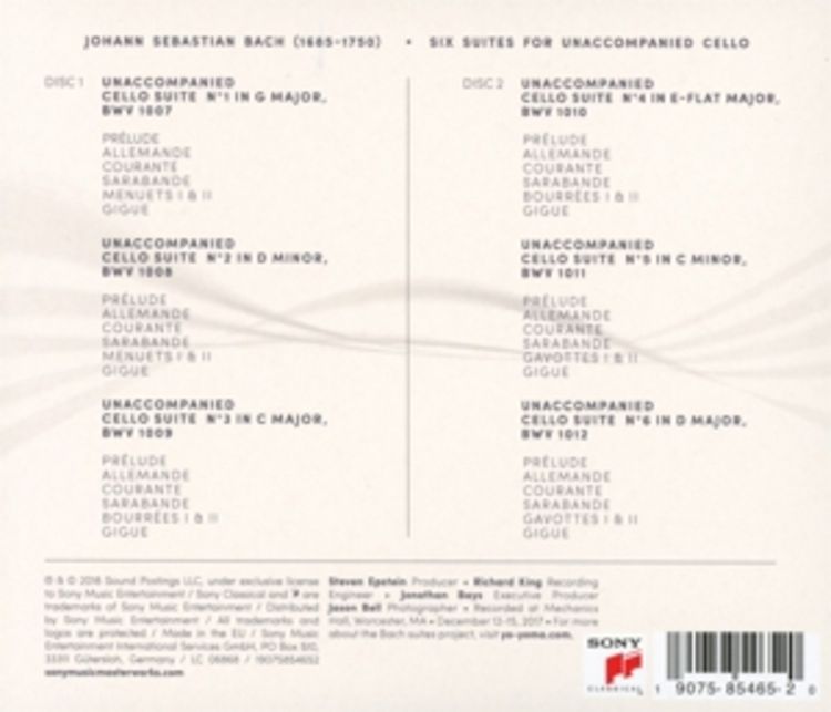 Produktbild: Six Evolutions-Bach: Cello Suites