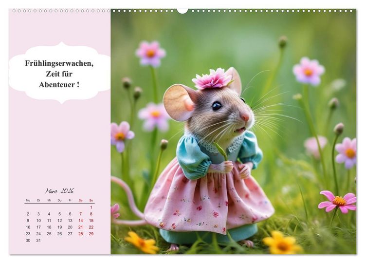 Produktbild: Tierische Herzensbrecher - Charmante Tiere mit ihren Botschaften (hochwertiger Premium Wandkalender 2026 DIN A2 quer), Kunstdruck in Hochglanz
