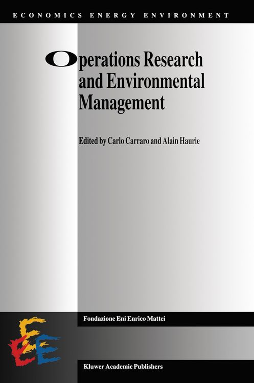 Produktbild: Operations Research and Environmental Management