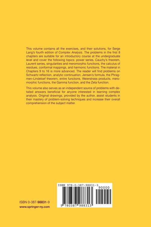 Produktbild: Problems and Solutions for Complex Analysis
