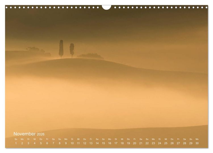 Produktbild: Traumblicke Toskana - Licht, Land, Leben (Wandkalender 2026 DIN A3 quer), CALVENDO Monatskalender