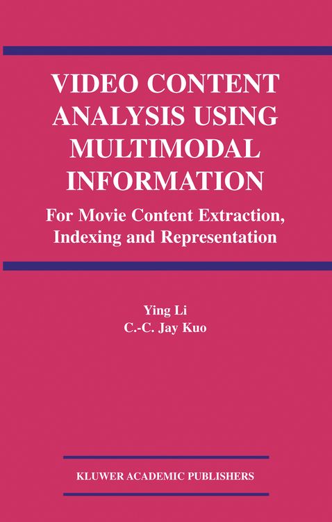 Produktbild: Video Content Analysis Using Multimodal Information