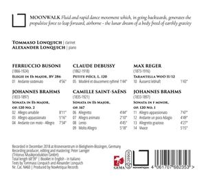 Produktbild: Lonquich, T: Moonwalk-Werke f&uuml;r Klarinette & Piano