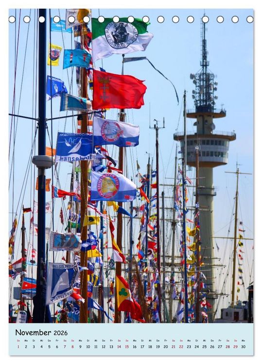 Produktbild: Sail - Impressionen aus Bremerhaven (Tischkalender 2026 DIN A5 hoch), CALVENDO Monatskalender