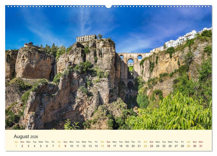 Produktbild: Costa del Sol - the sunny side of Andalusia (High Quality Premium Wall Calendar 2026 DIN A2 landscape),CALVENDO 12 Month Wall Calendar
