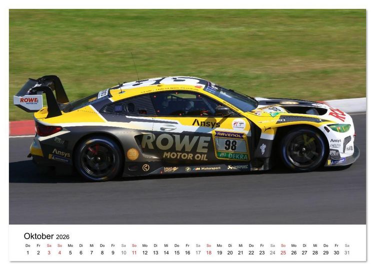 Produktbild: Bayerische Motoren Werke im Motorsport (Wandkalender 2026 DIN A2 quer), CALVENDO Monatskalender