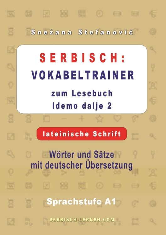 Produktbild: Serbisch: Vokabeltrainer zum Lesebuch "Idemo dalje 2" - lateinische Schrift