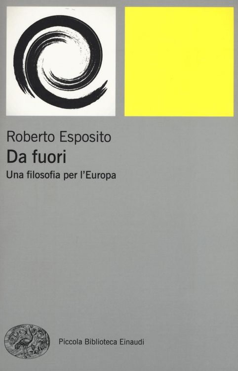 Produktbild: Da fuori. Una filosofia per l'Europa