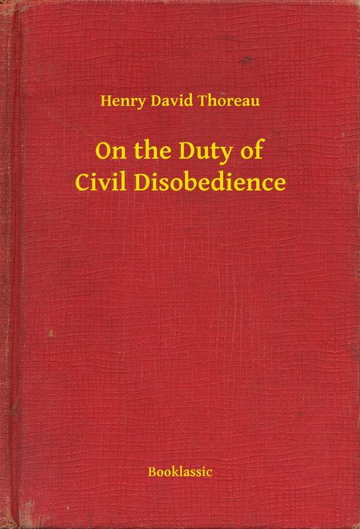 Produktbild: On the Duty of Civil Disobedience