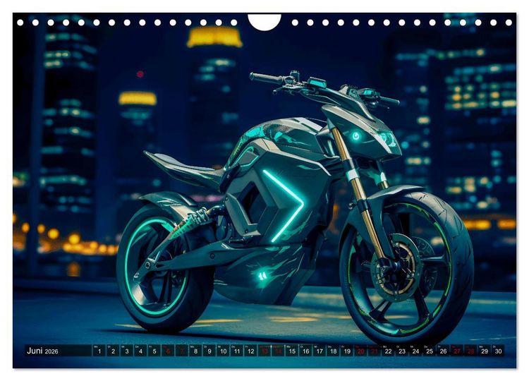 Produktbild: Dream Bikes - Motorr&auml;der aus der Zukunft (Wandkalender 2026 DIN A4 quer), CALVENDO Monatskalender