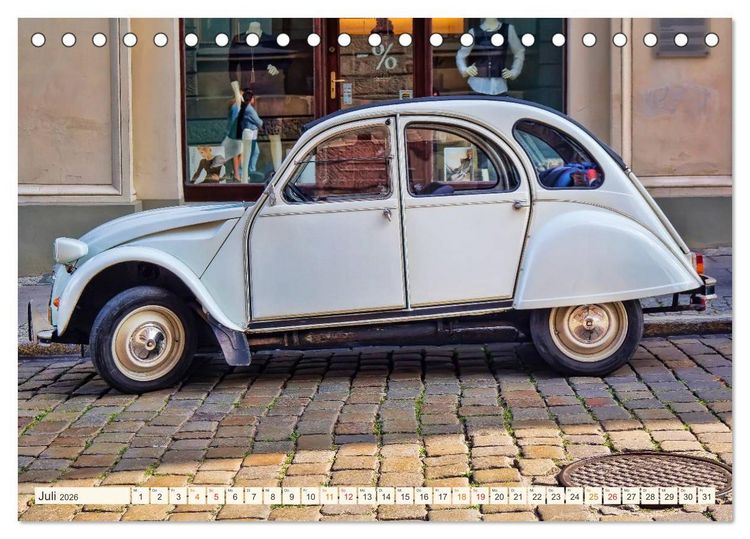 Produktbild: Citro&euml;n 2CV - geliebte Ente (Tischkalender 2026 DIN A5 quer), CALVENDO Monatskalender