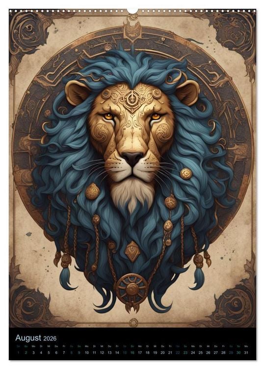 Produktbild: Sternzeichen Nordische Mythology (Wandkalender 2026 DIN A2 hoch), CALVENDO Monatskalender